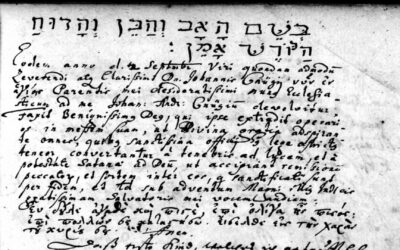 Ein besonderer Fund im Kirchenbuch von 1670